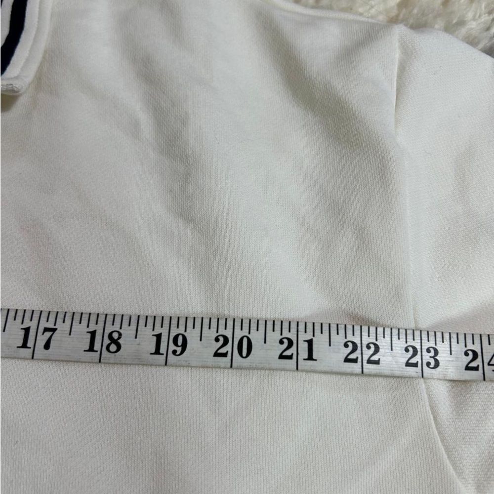 Nautica white sweater with Dark Blue Accents - Picture 3 of 10